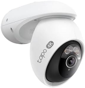 $71.99 | Tapo 4K 8MP Wired Pan/Tilt Outdoor Security Camera (C560WS) at Amazon